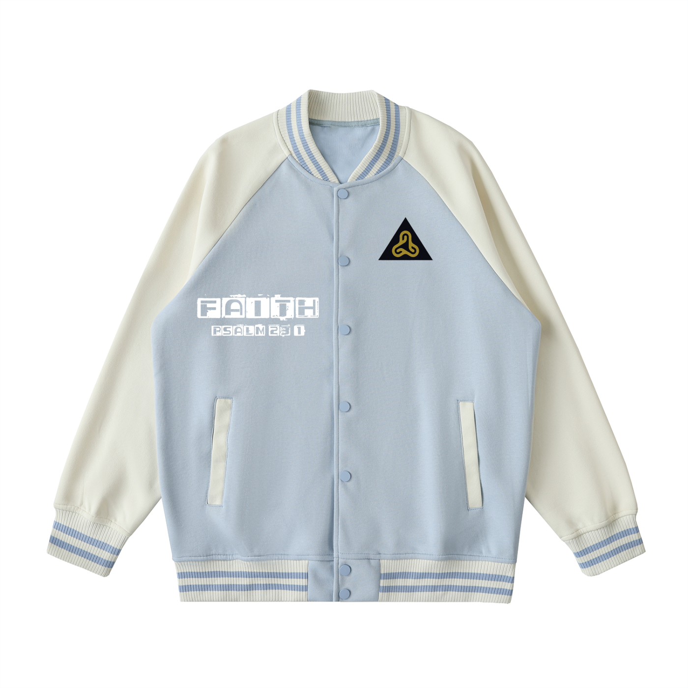 YESHUA Unisex  Raglan Varsity Jacket