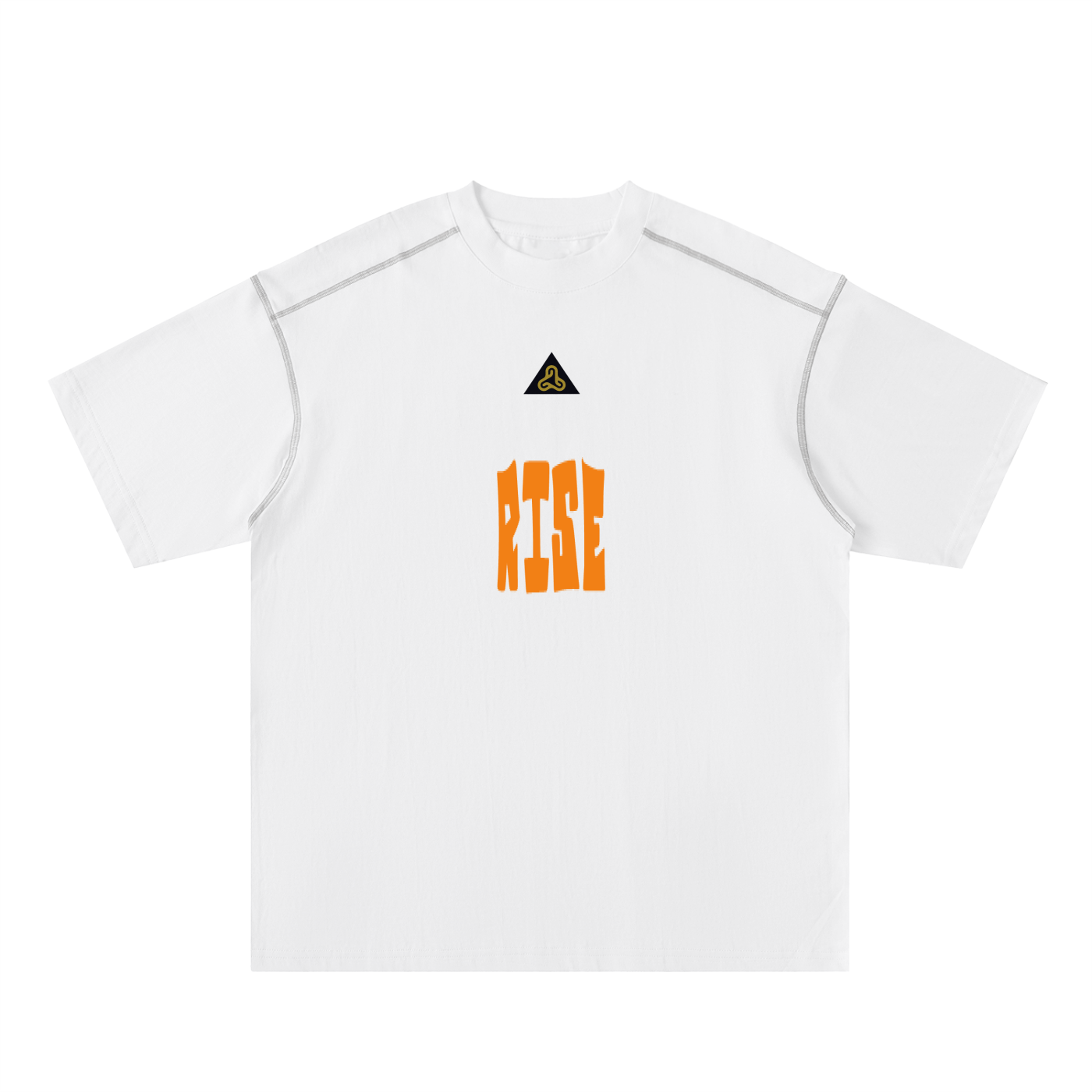 YESHUA Unisex  Oversized Contrast-Stitched Cotton Tee