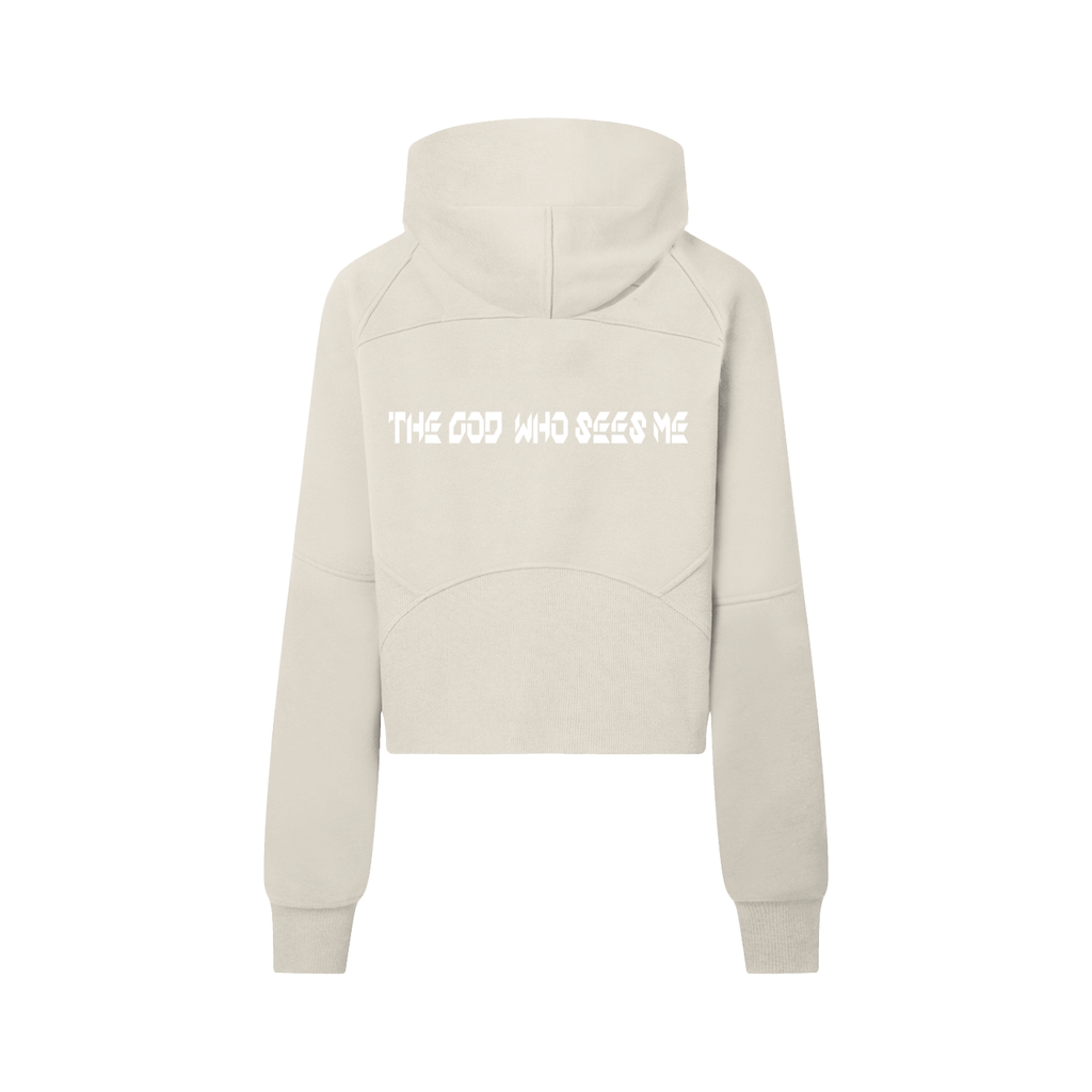 YESHUA Women'S  Cropped Half-Zip Hoodie