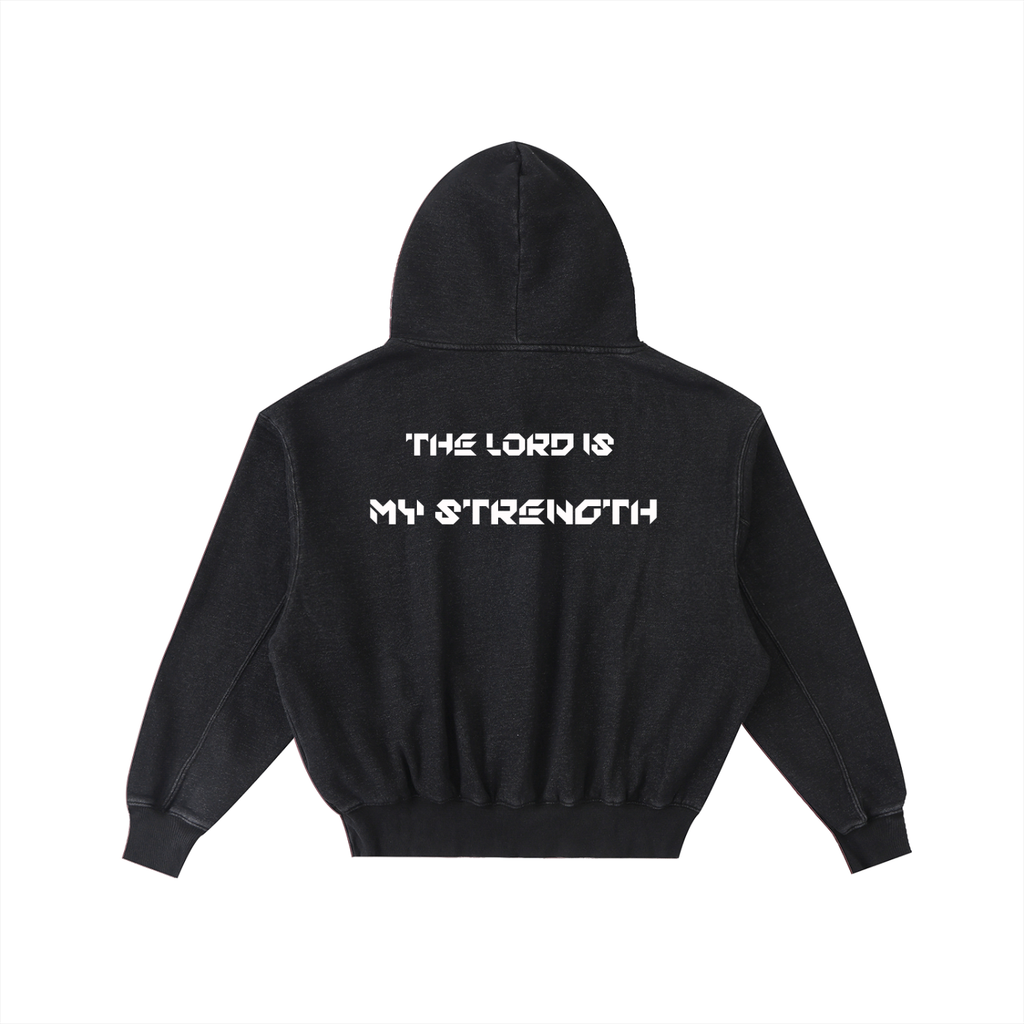 YESHUA Unisex  Frayed Enzyme Washed Fleece Hoodie