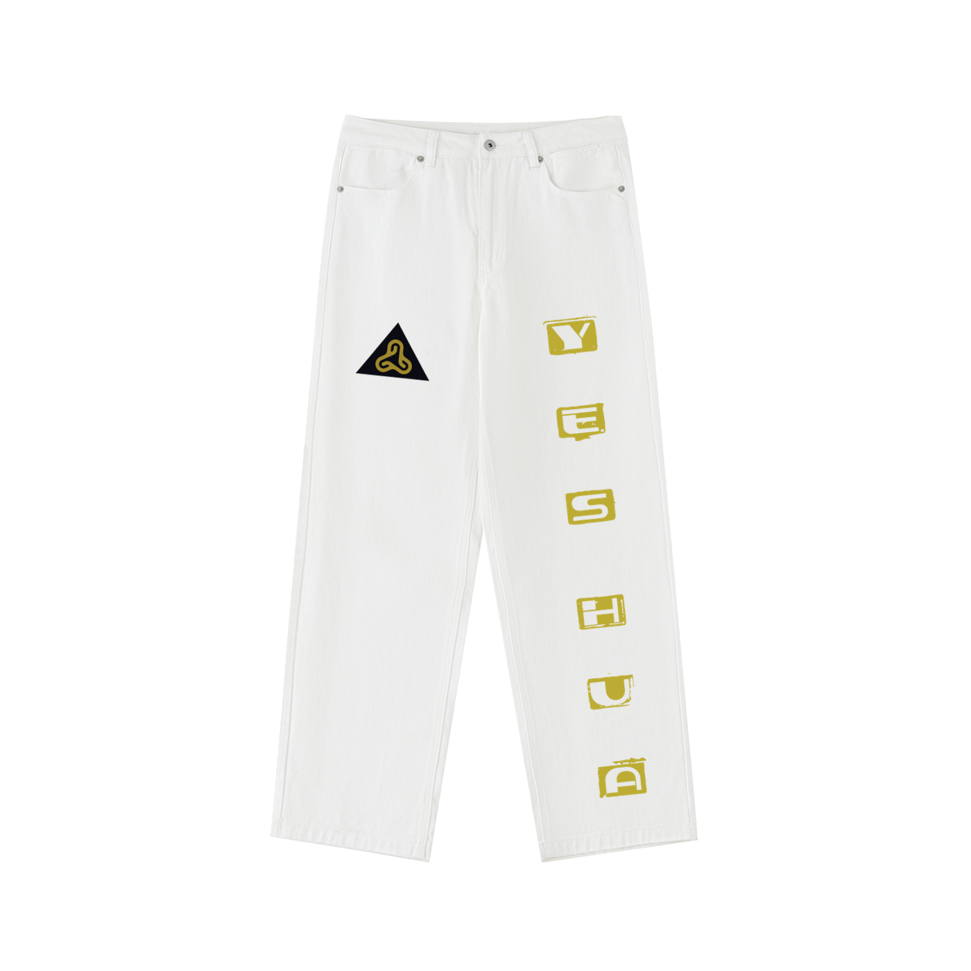 YESHUA Men'S  Heavyweight Cotton Straight-Leg Pants