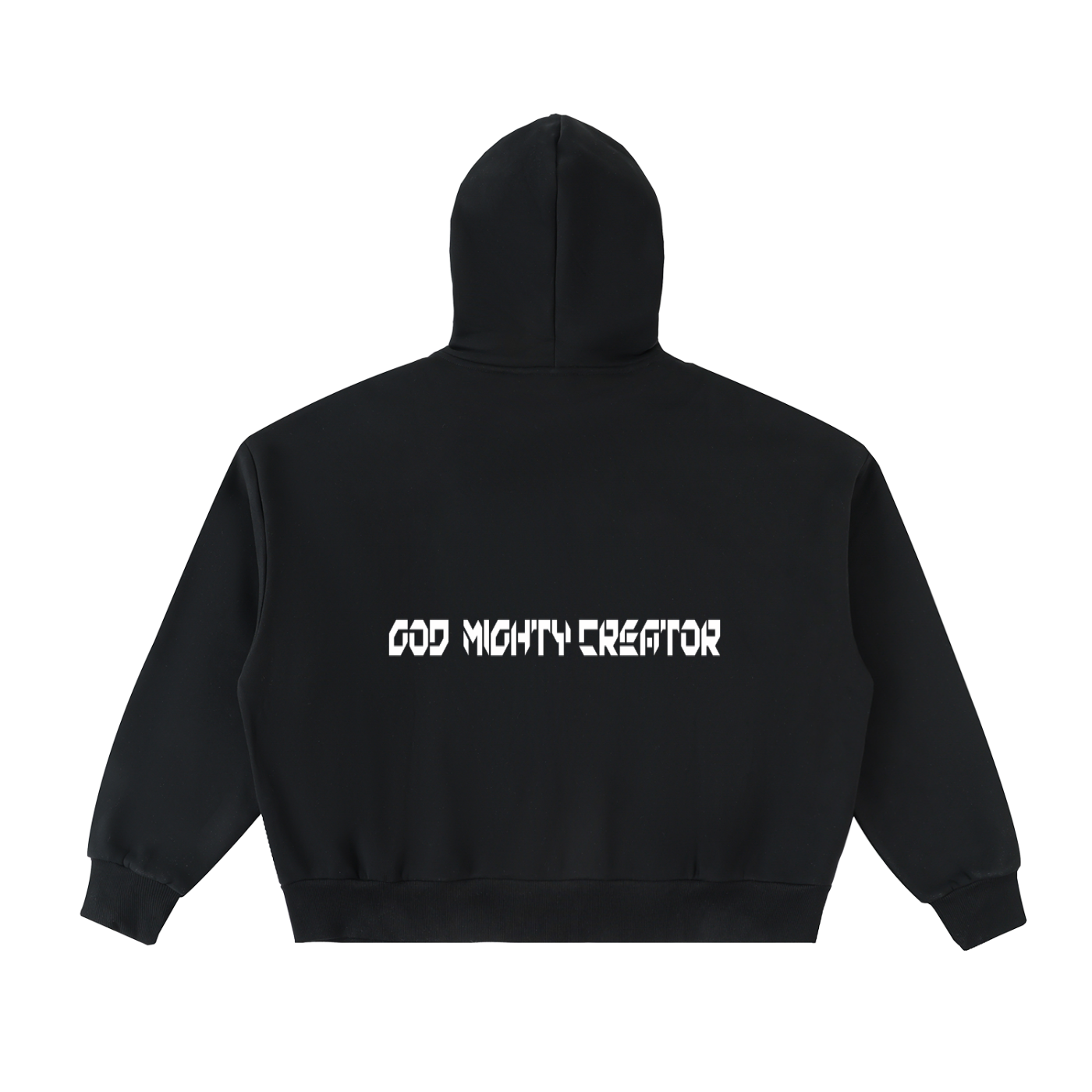YESHUA Men'S  Fleeced Full-Zip Boxy Hoodie
