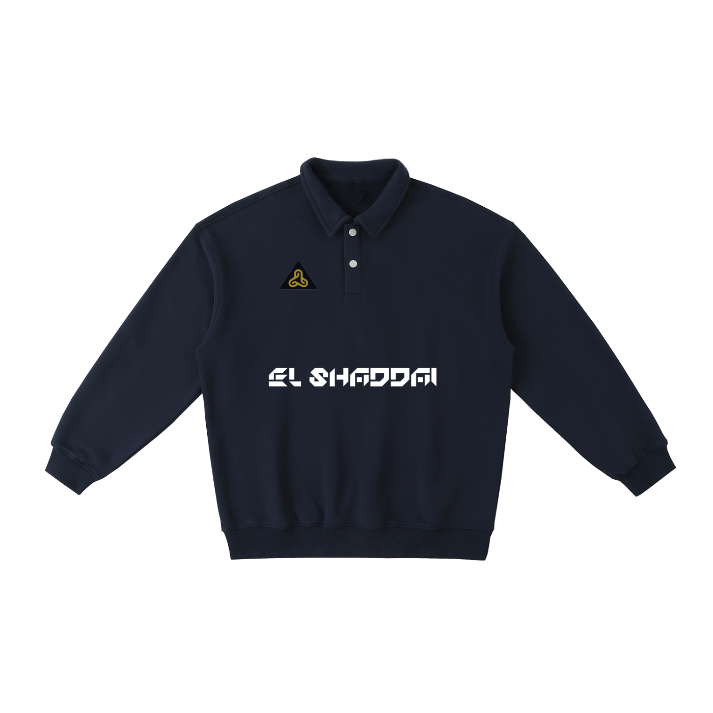 YESHUA Unisex  Heavyweight Polo-Collar Sweatshirt
