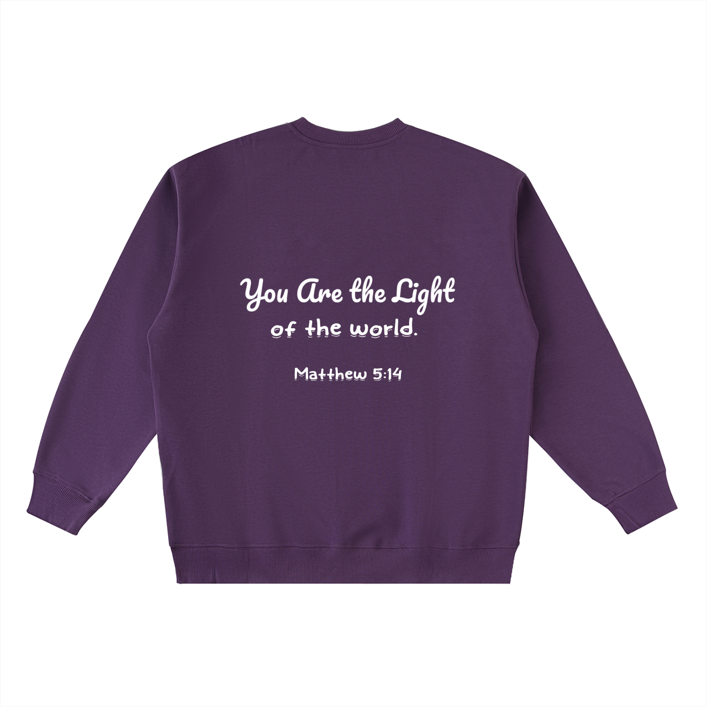 YESHUA Unisex  Oversized Crewneck Taped Sweatshirt