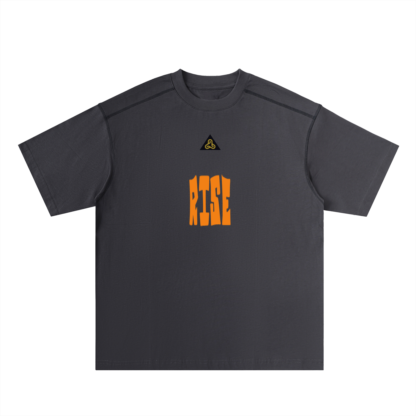YESHUA Unisex  Oversized Contrast-Stitched Cotton Tee