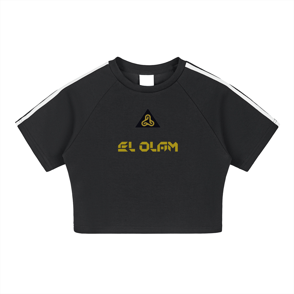 YESHUA Women'S  Taped Cooling Performance Crop Top