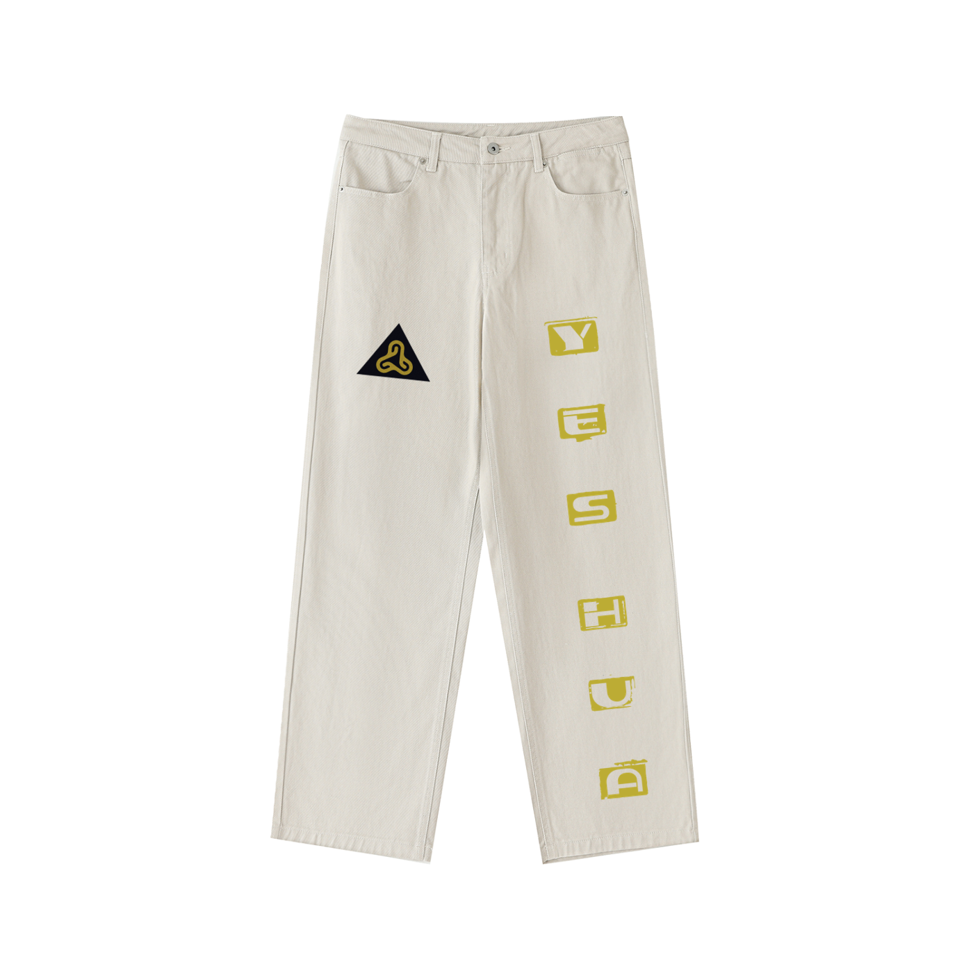 YESHUA Men'S  Heavyweight Cotton Straight-Leg Pants