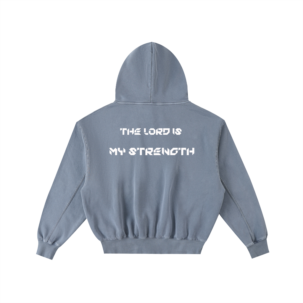 YESHUA Unisex  Frayed Enzyme Washed Fleece Hoodie