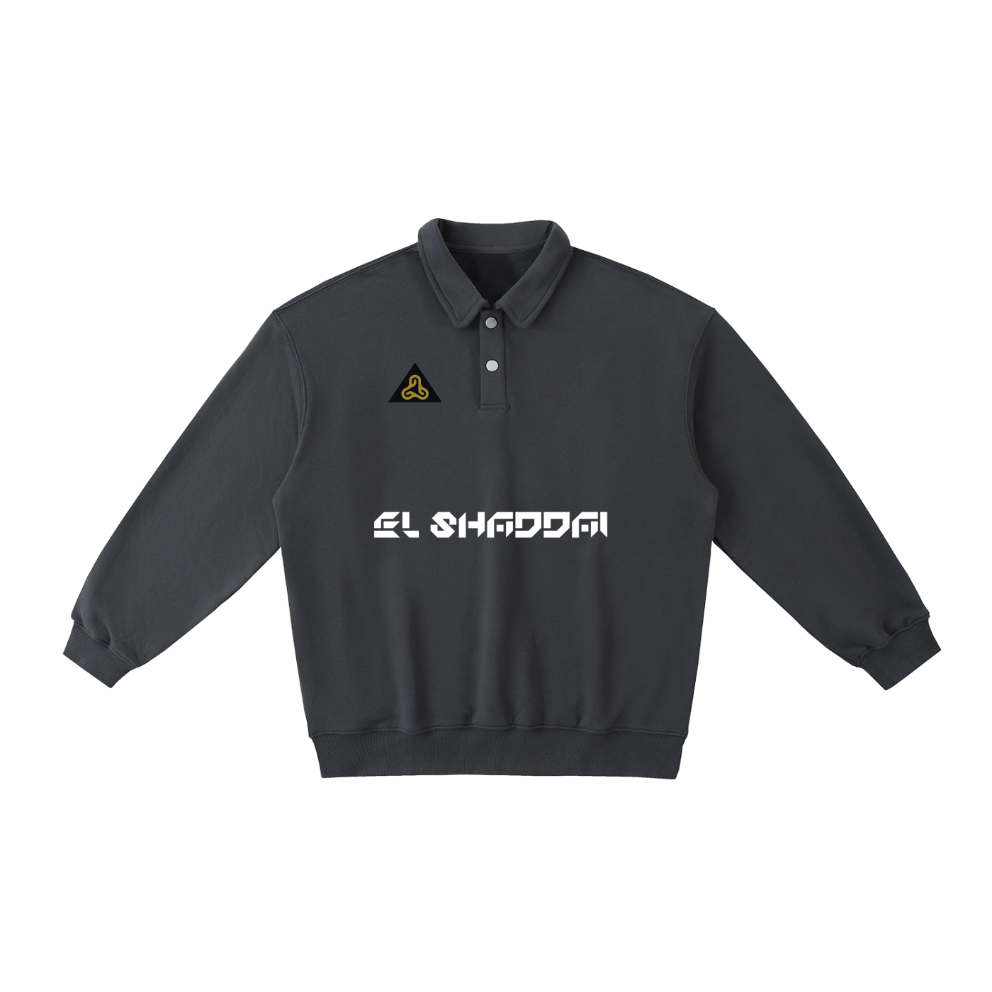 YESHUA Unisex  Heavyweight Polo-Collar Sweatshirt