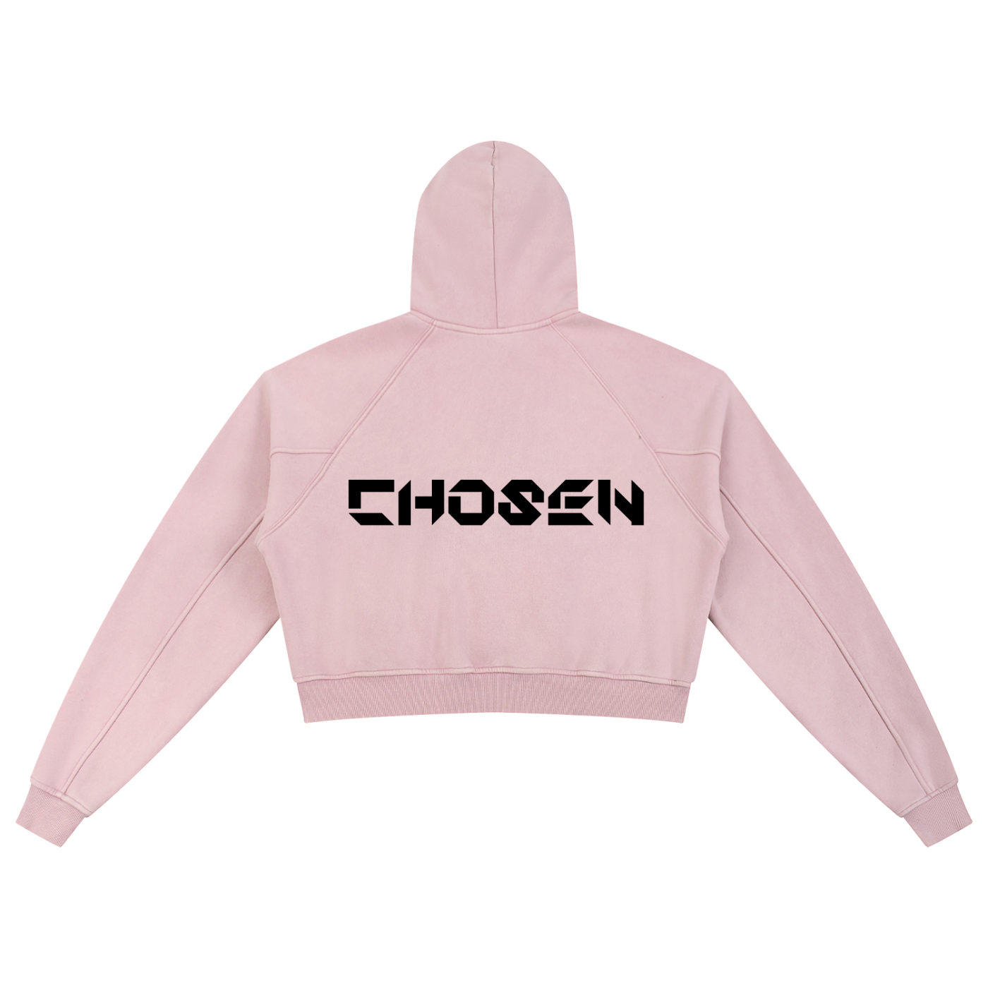 YESHUA Women'S  Snow Washed Cropped Hoodie