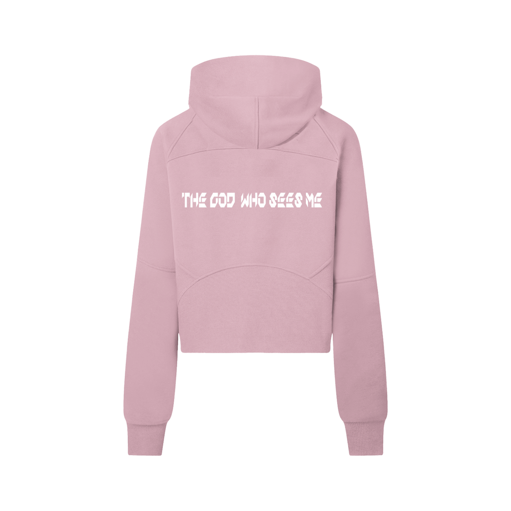 YESHUA Women'S  Cropped Half-Zip Hoodie