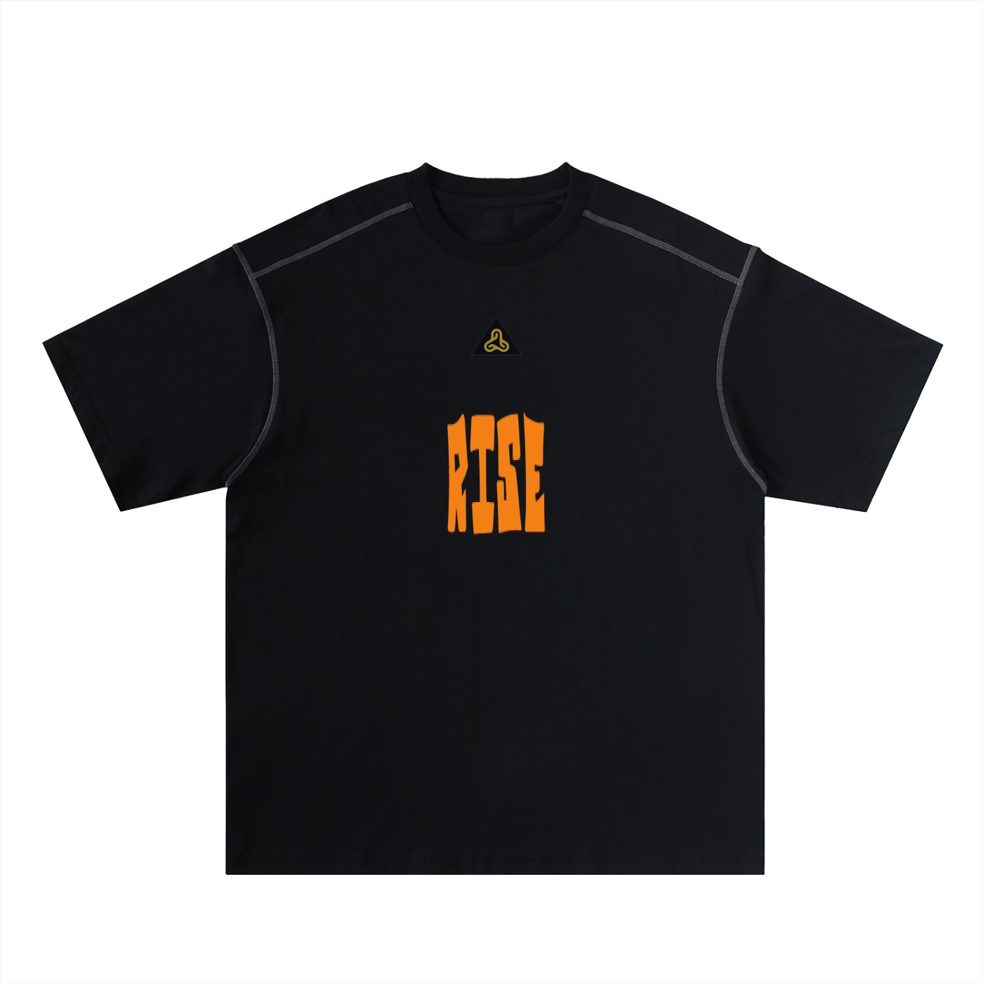 YESHUA Unisex  Oversized Contrast-Stitched Cotton Tee
