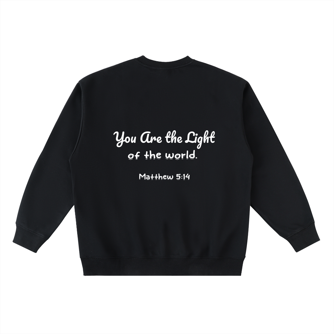 YESHUA Unisex  Oversized Crewneck Taped Sweatshirt