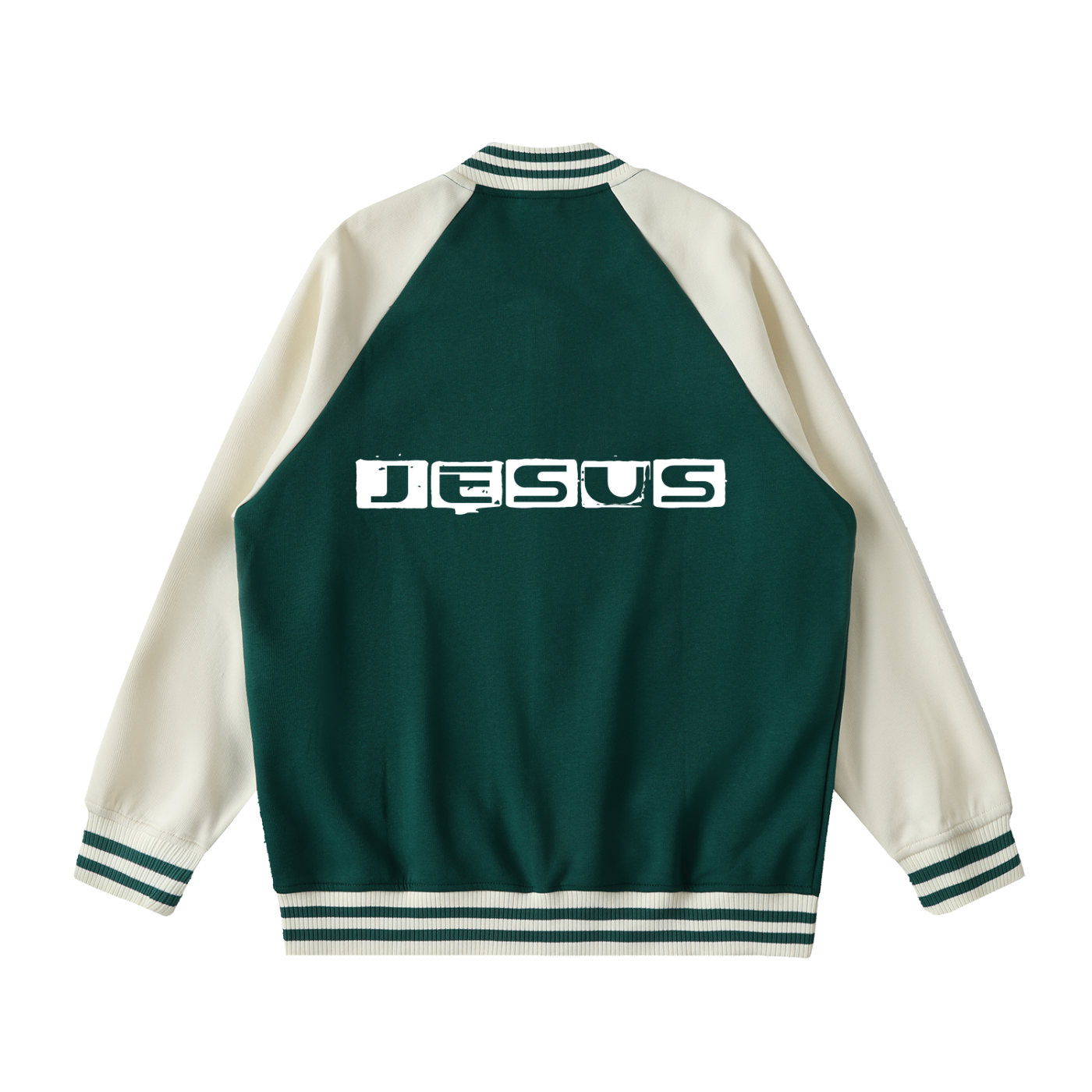 YESHUA Unisex  Raglan Varsity Jacket