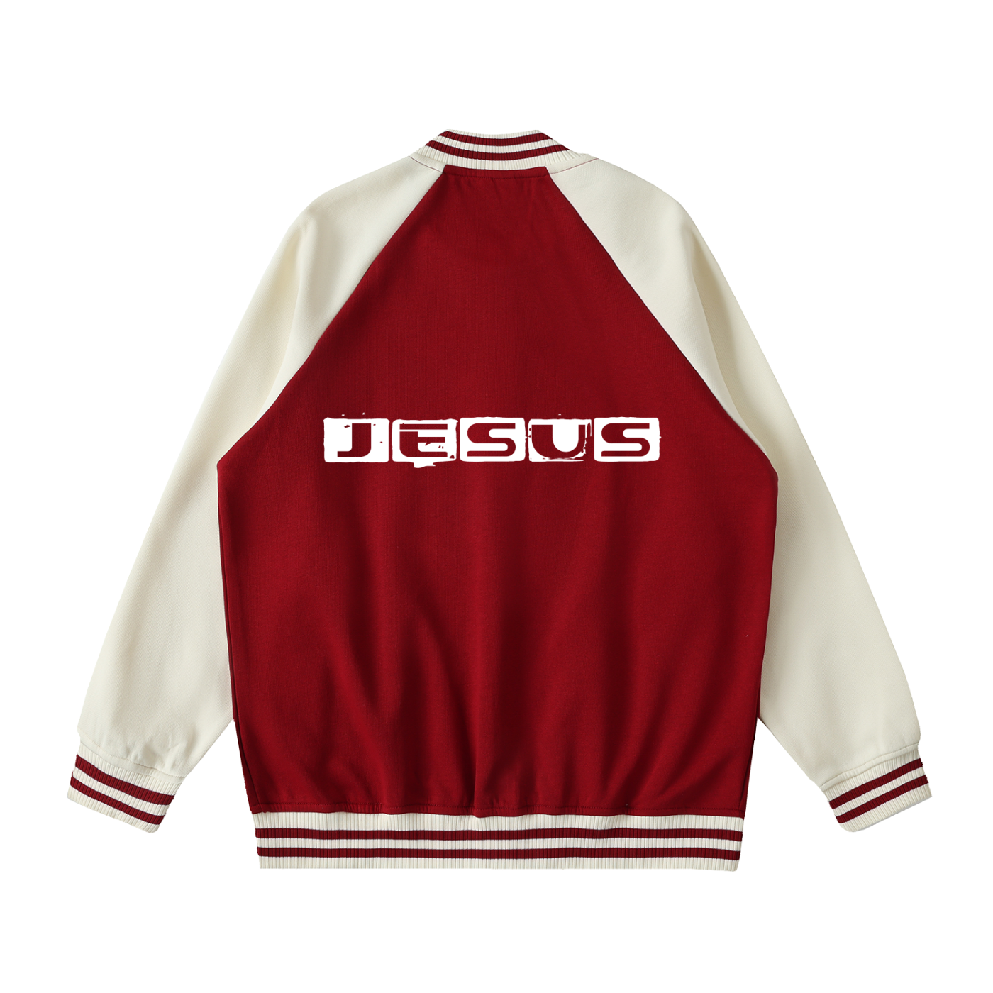 YESHUA Unisex  Raglan Varsity Jacket