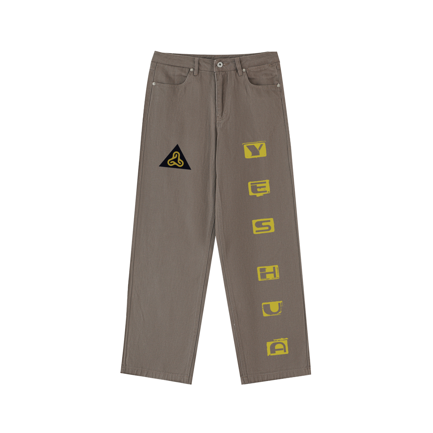 YESHUA Men'S  Heavyweight Cotton Straight-Leg Pants