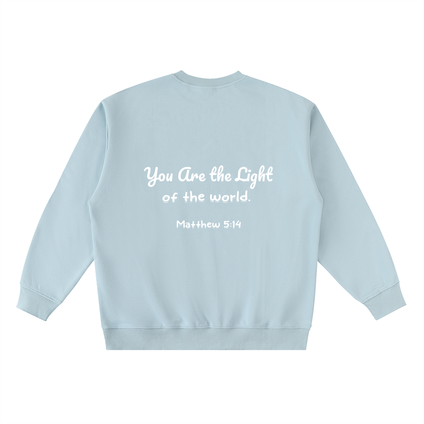 YESHUA Unisex  Oversized Crewneck Taped Sweatshirt