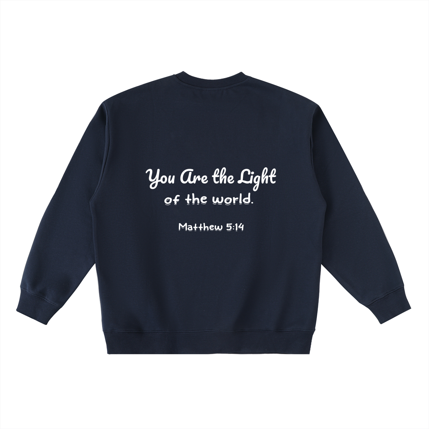 YESHUA Unisex  Oversized Crewneck Taped Sweatshirt