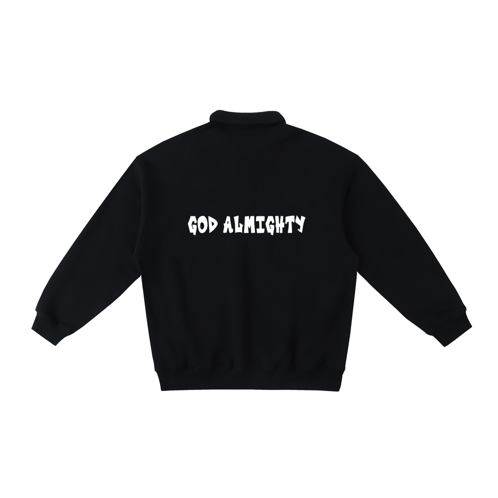 YESHUA Unisex  Heavyweight Polo-Collar Sweatshirt