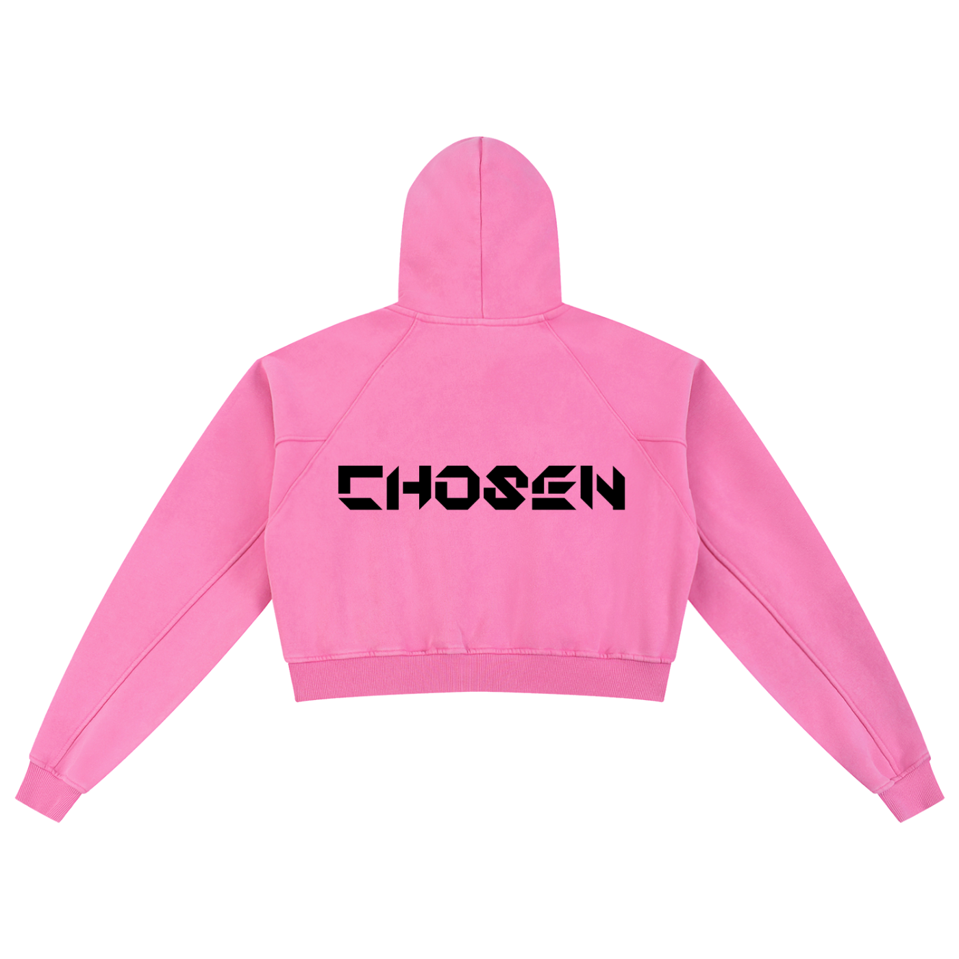 YESHUA Women'S  Snow Washed Cropped Hoodie