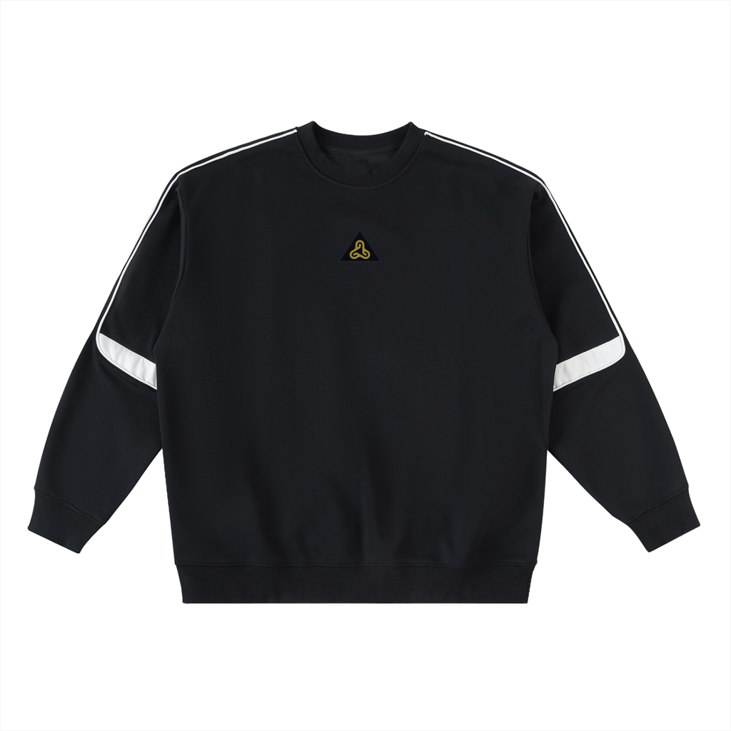 YESHUA Unisex  Oversized Crewneck Taped Sweatshirt
