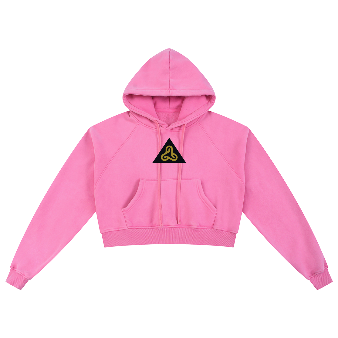 YESHUA Women'S  Snow Washed Cropped Hoodie