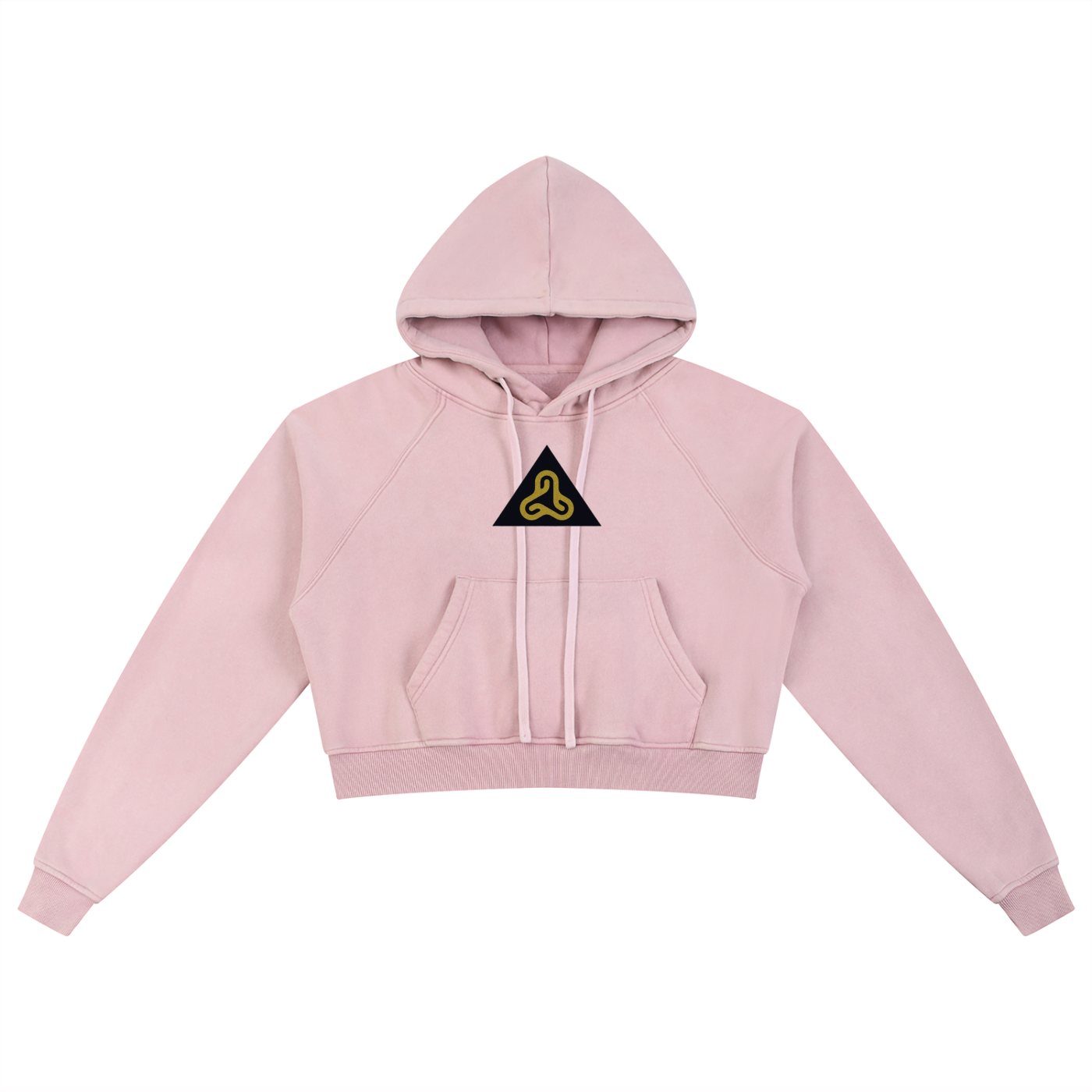 YESHUA Women'S  Snow Washed Cropped Hoodie