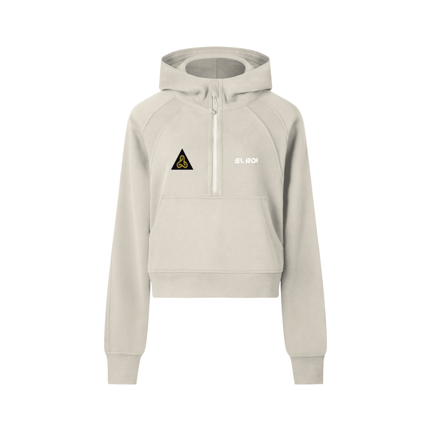 YESHUA Women'S  Cropped Half-Zip Hoodie
