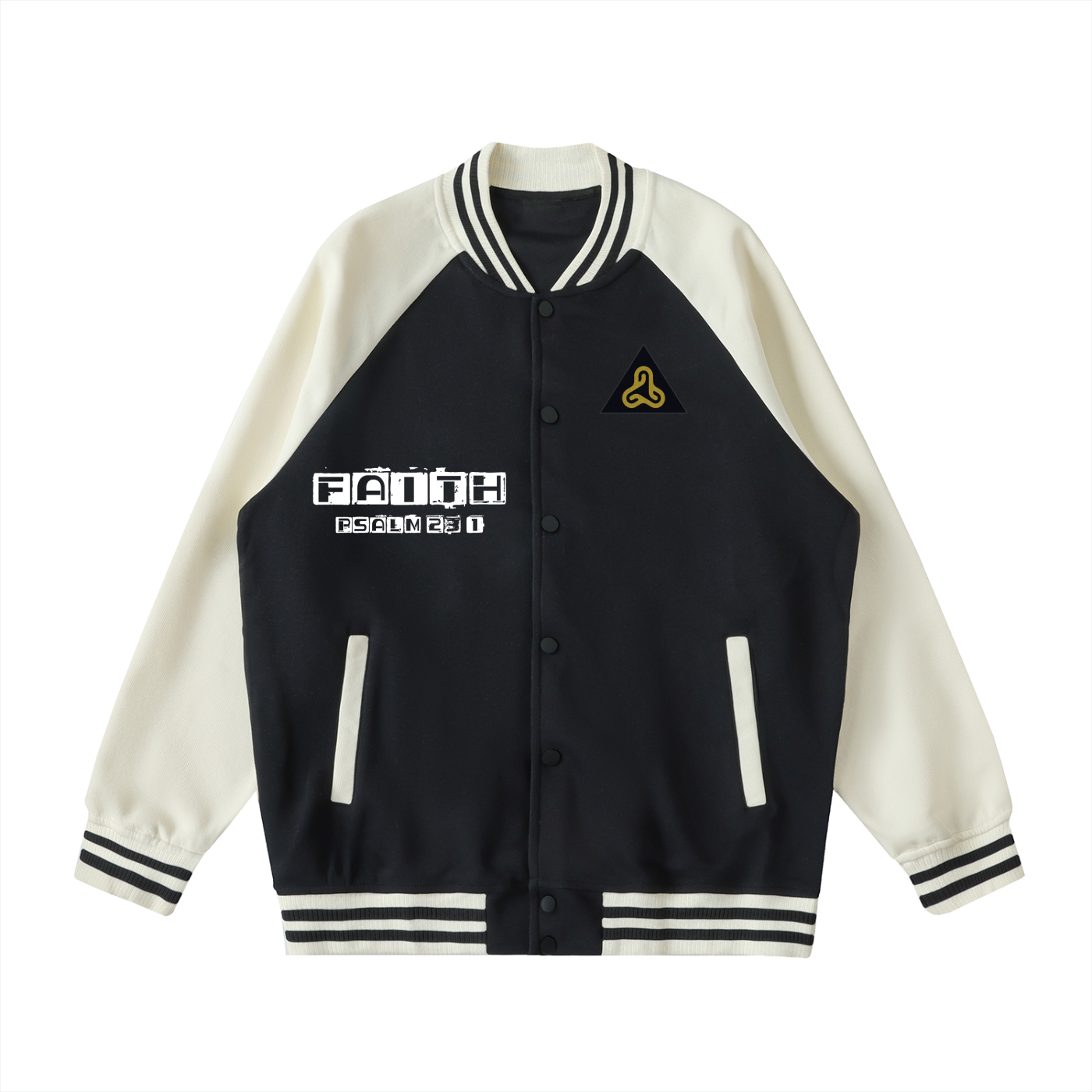 YESHUA Unisex  Raglan Varsity Jacket