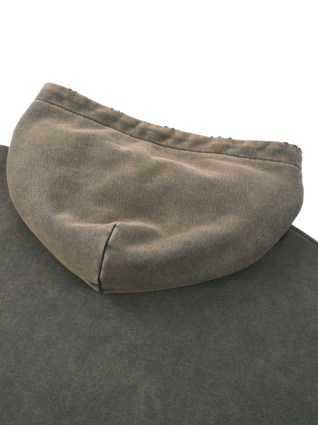 YESHUA Unisex  Vintage Washed Frayed-Hem Hoodie